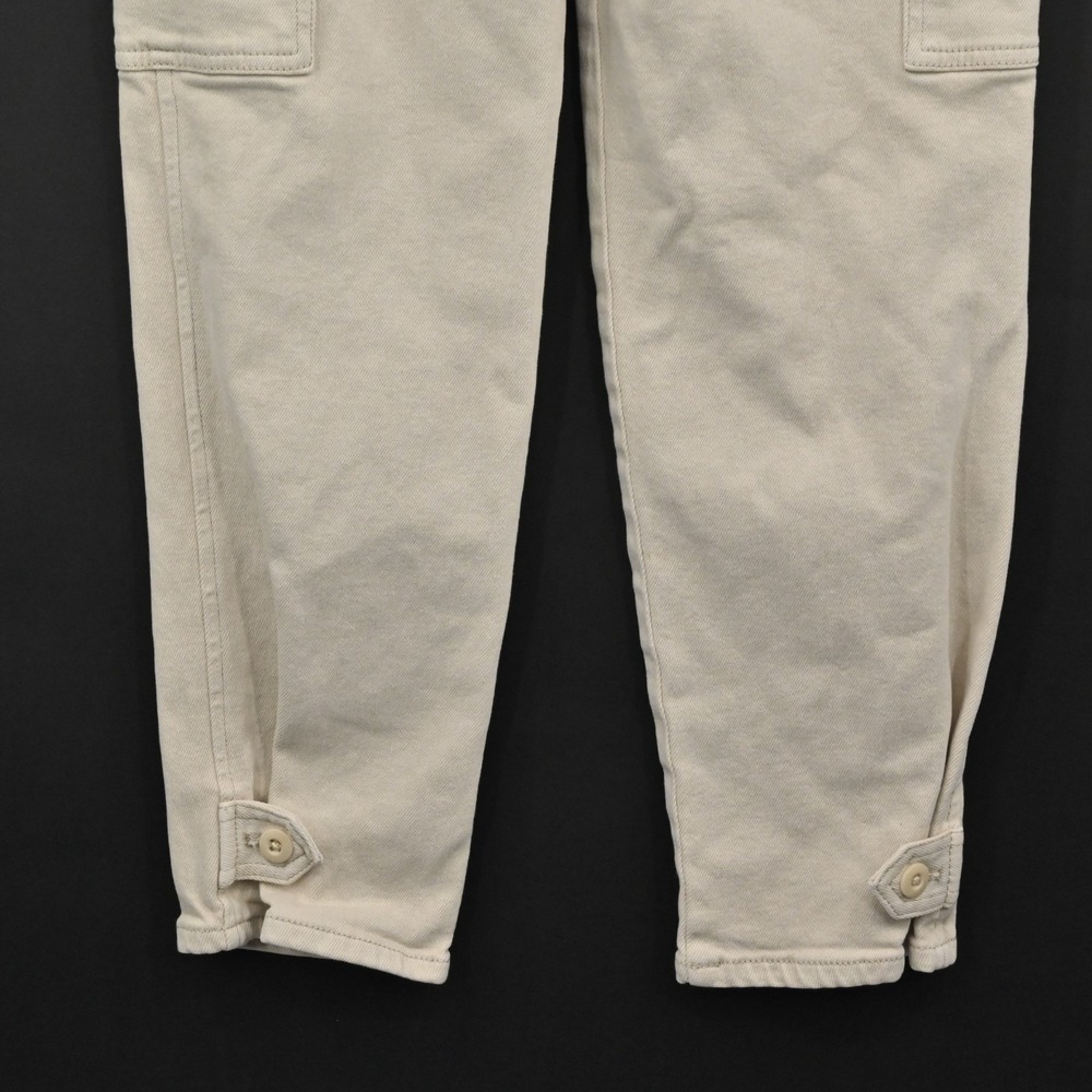 Aritzia‎ Womens Wilfred Free Modern Cargo Pants Size 0 High Rise Tapered Cream - Picture 13 of 14